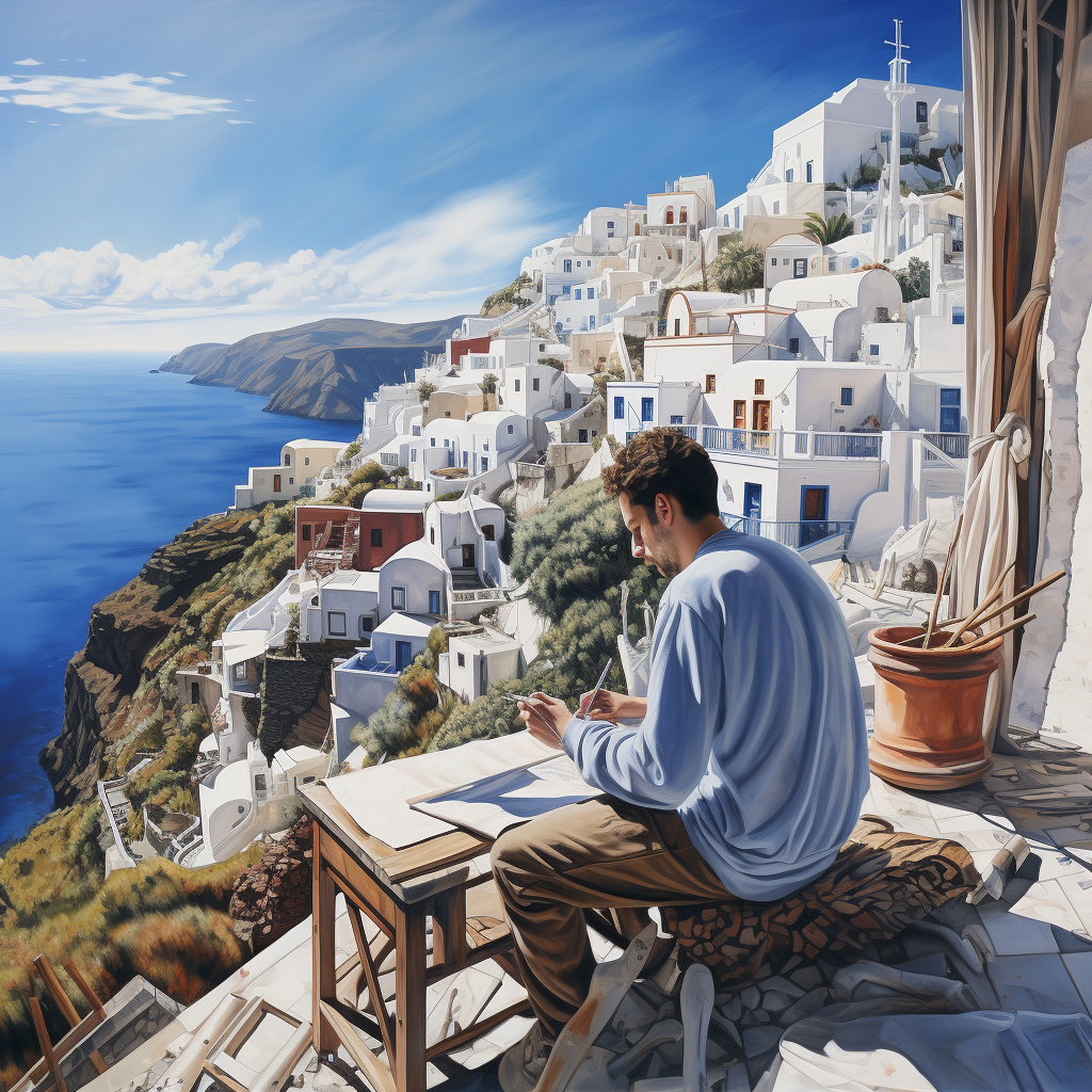 Elysian Echoes: A Collection of Greek-Style Paintings