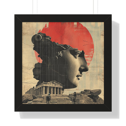 Greek-Style Retro, Framed Vertical Poster